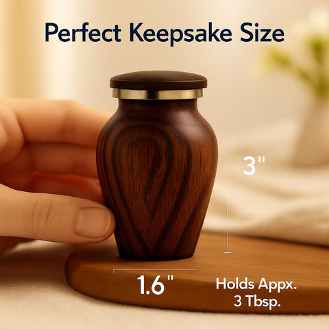 KC Katie Collection urn with secure threaded lid protects ashes safely.