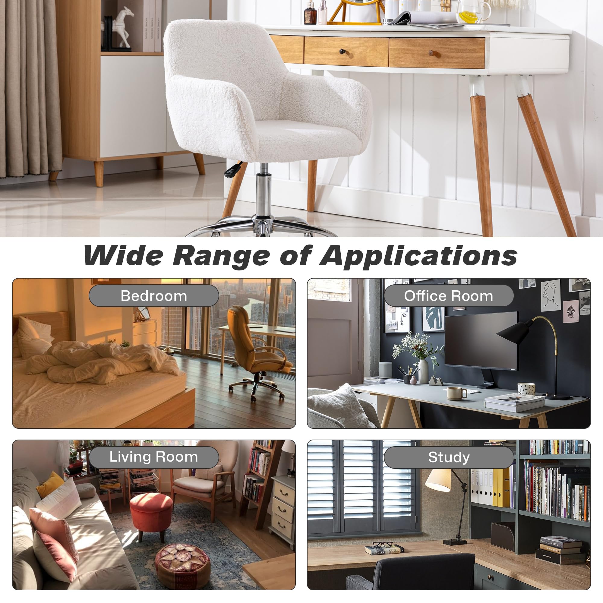 KCC chair wheels enable easy mobility across rooms.