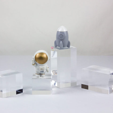 KCGANI acrylic cube jewelry and cosmetics display for neat shelves.