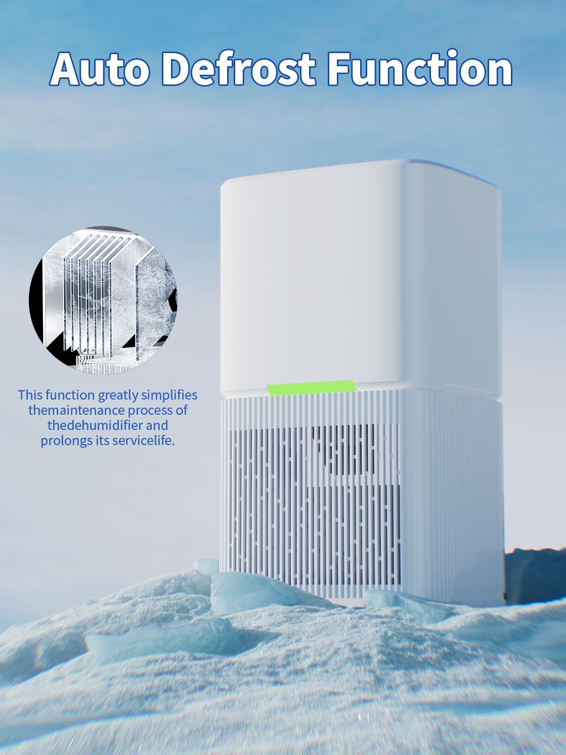 KCONBS dehumidifier seven-color LED lights for ambient mood