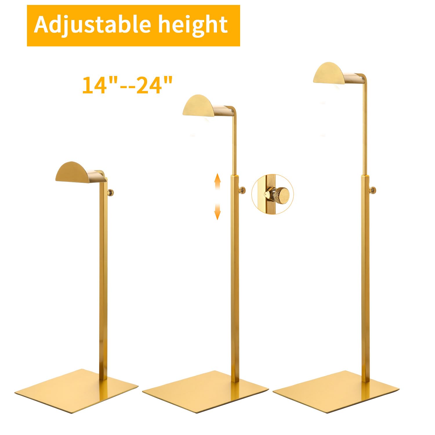 KDYZS+ adjustable height view demonstrates 14 to 24 inches versatility.