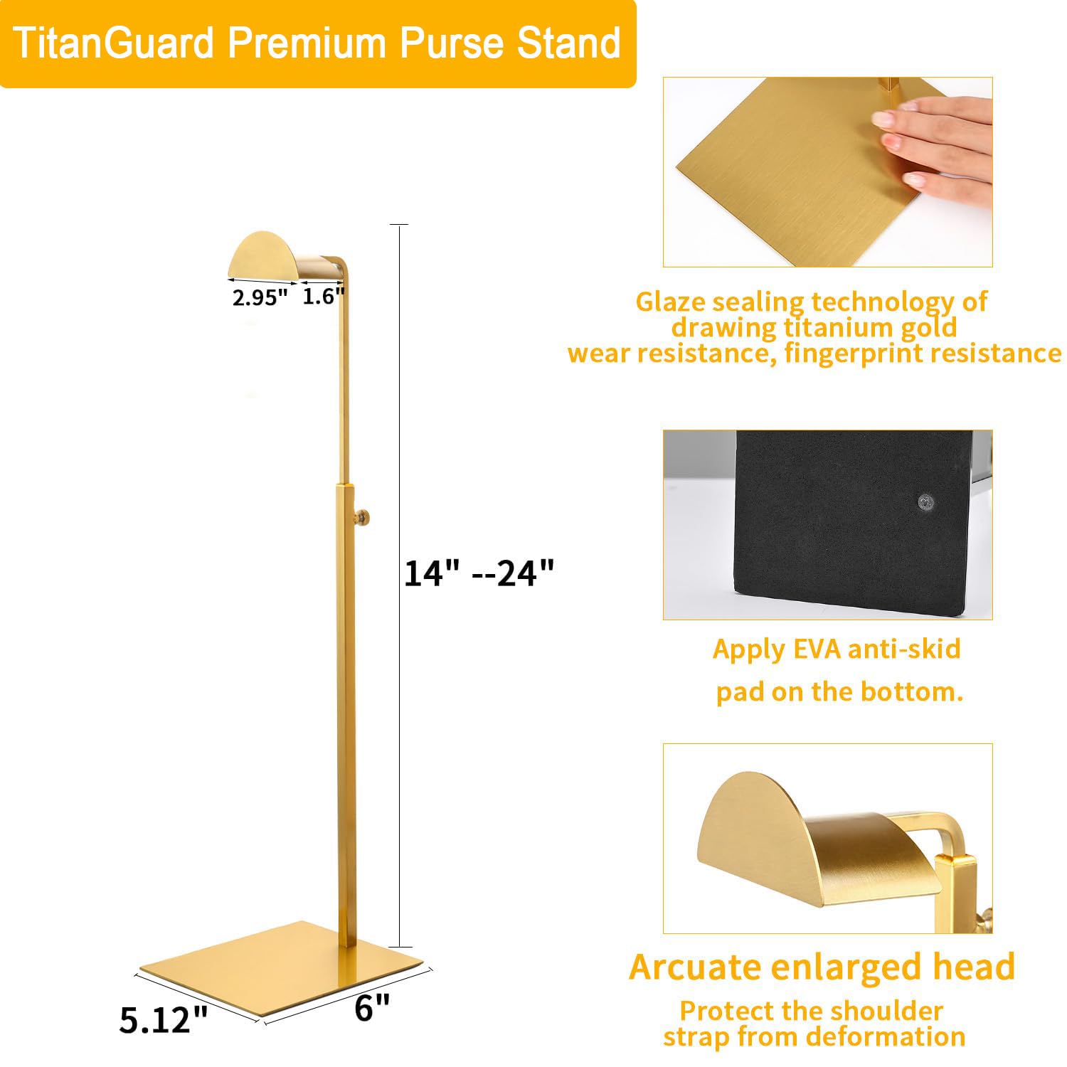 KDYZS+ purse display stand with hooks focuses on secure bag presentation.