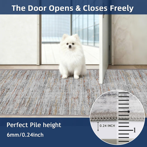Kearoat multi-use rug suitable for hallways, living rooms, and bedrooms.