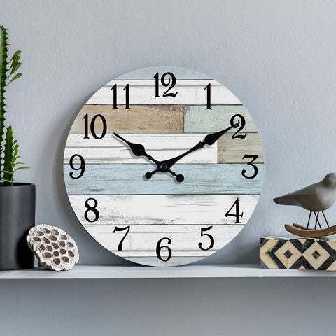 KECYET bathroom-friendly coastal clock complements humid environments