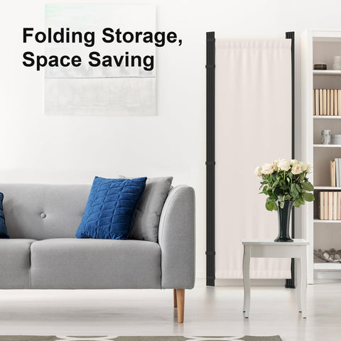 Kecreque privacy wall folds compactly for easy storage when not in use.