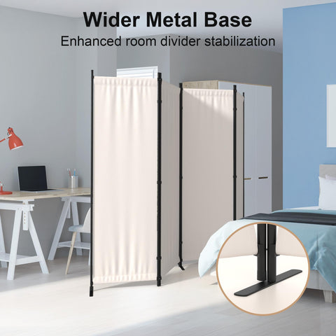 Kecreque quick-assembly room divider makes setup simple.