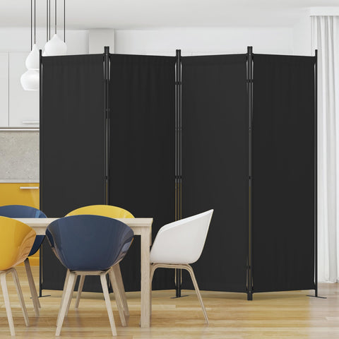 Kecreque 4-panel room divider assembled to create a modular privacy setup.