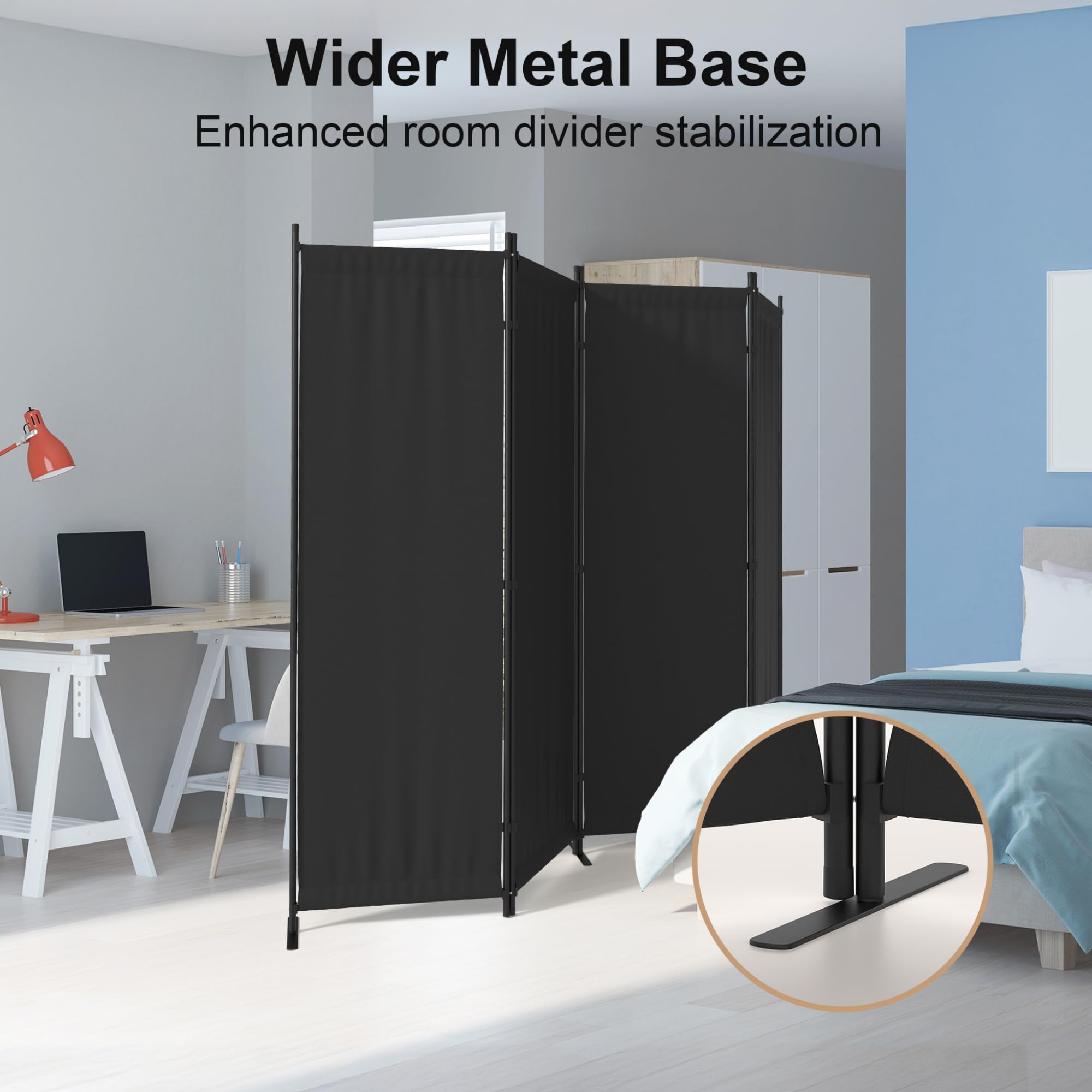 Kecreque privacy divider enhances work focus in an office.