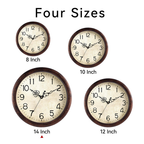 KECYET silent quartz movement keeps bedrooms peaceful and quiet.