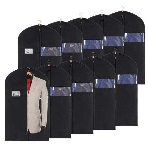 KEEGH 40-inch suit cover bag front view showing protective garment bag for closet storage