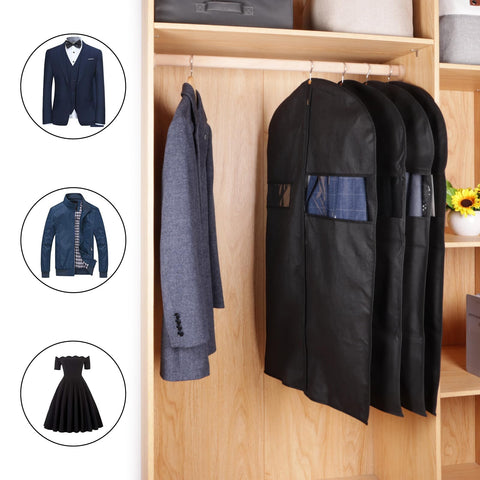 KEEGH 40-inch suit cover bag with clear window and pocket for easy content identification