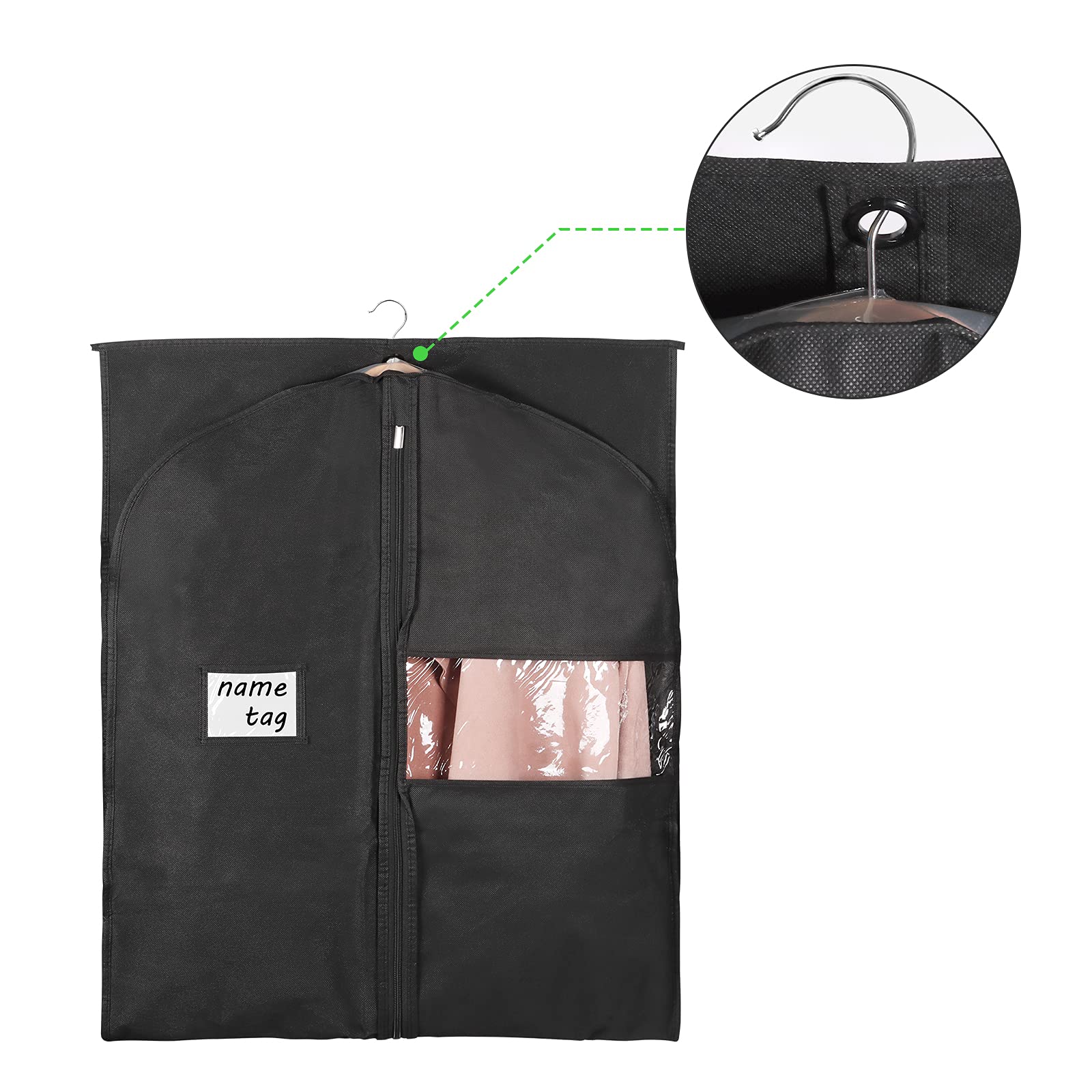 KEEGH 60x24 inch bags fit gowns coats and seasonal outfits neatly