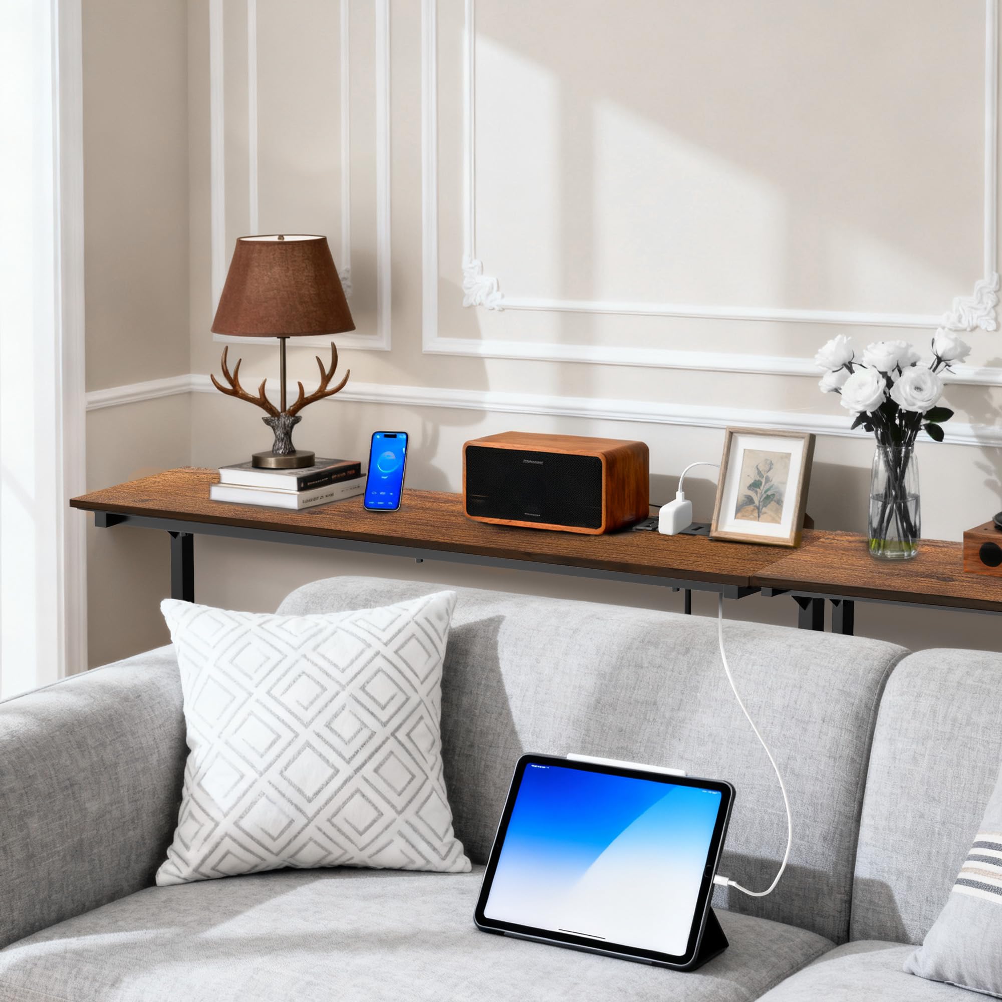Keelian quick assembly and optional wall attachment enhance stability