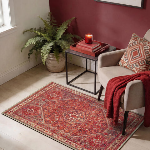 Keen Home Design 2x3 rug entryway with non-slip backing in high traffic areas.