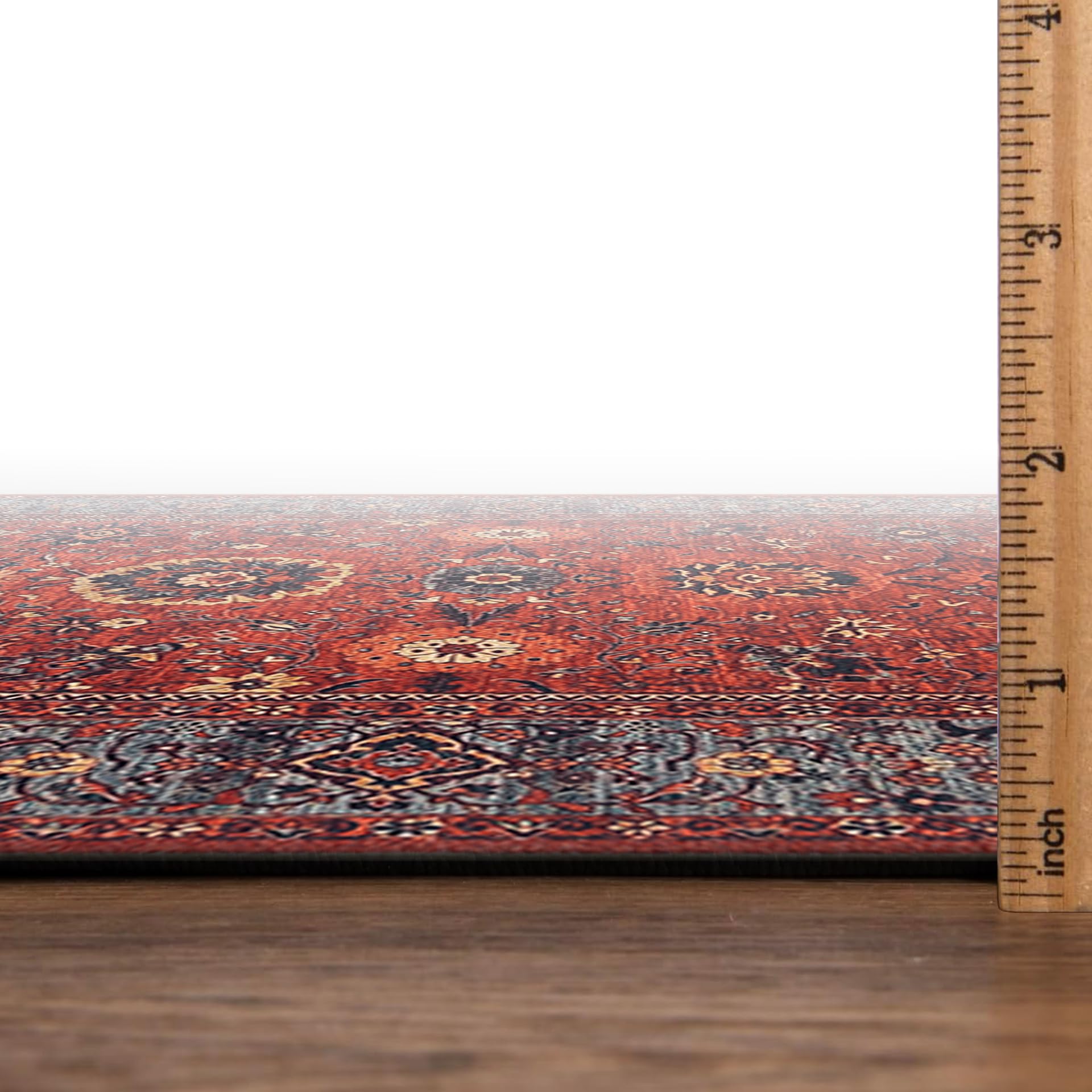 Keen Home Design 5x7 rug in dining area protects floors with easy cleaning