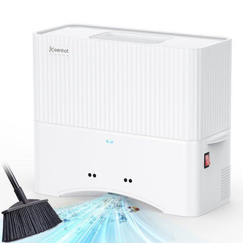 Keenhot touchless dustpan front view showing compact design for small spaces
