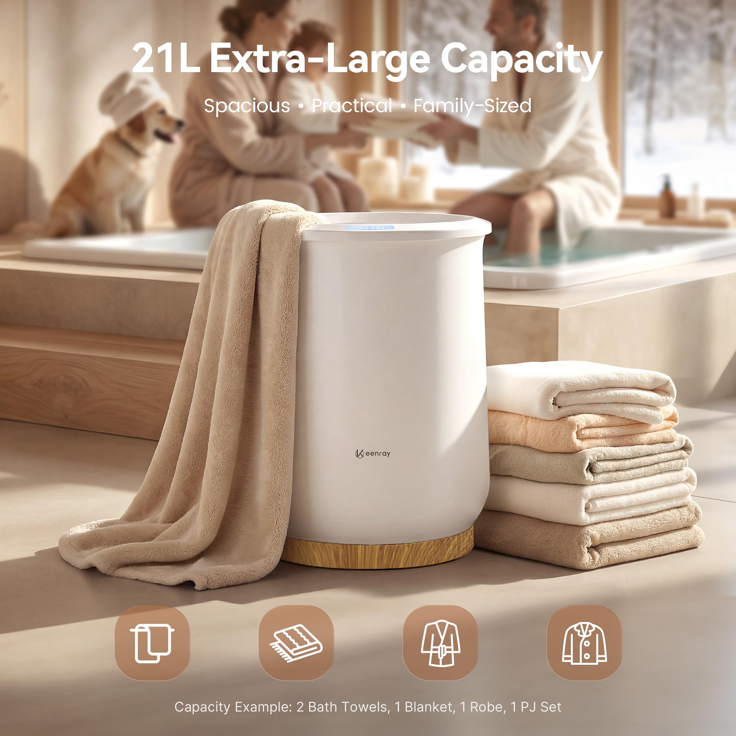 Keenray CL1Plus fragrance disc diffusing aroma during heating