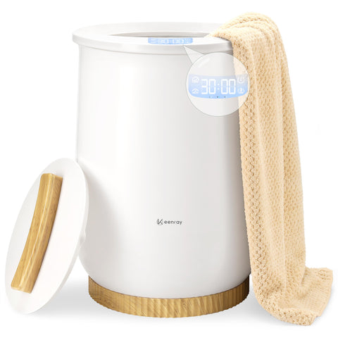 Keenray CL1Plus towel warmer bucket front view showing compact design