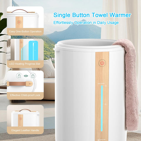 Keenray towel warmer bucket fragrance disc holder for spa-like scent