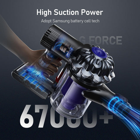 Keenstone Dyson V6 battery charging with dock demonstrates flexible charging options.