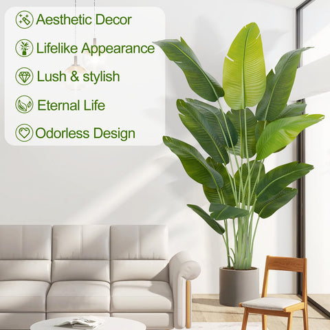 Keeplush Banana leaf closeup reveals realistic texture and vivid green tones.