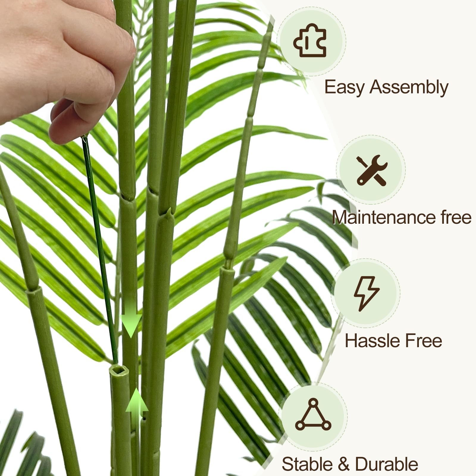 Keeplush tree sits in a 6-inch cement pot for stable, pet-friendly display.