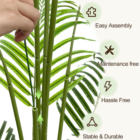Keeplush tree sits in a 6-inch cement pot for stable, pet-friendly display.