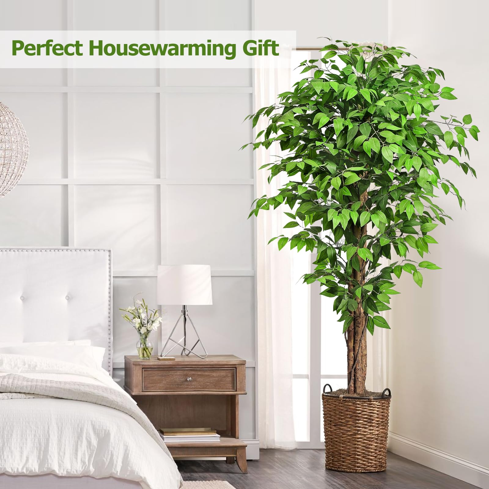 Keeplush ficus tree branches are adjustable for customization