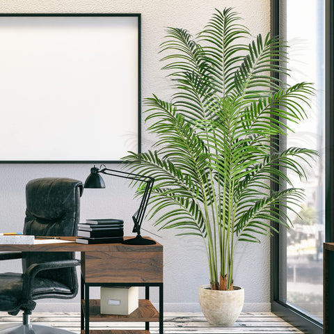 Keeplush 6ft palm tree ideal for office decor and reception areas.