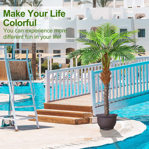 Keeplush palm tree trunk detail shows sturdy construction and realistic texture.