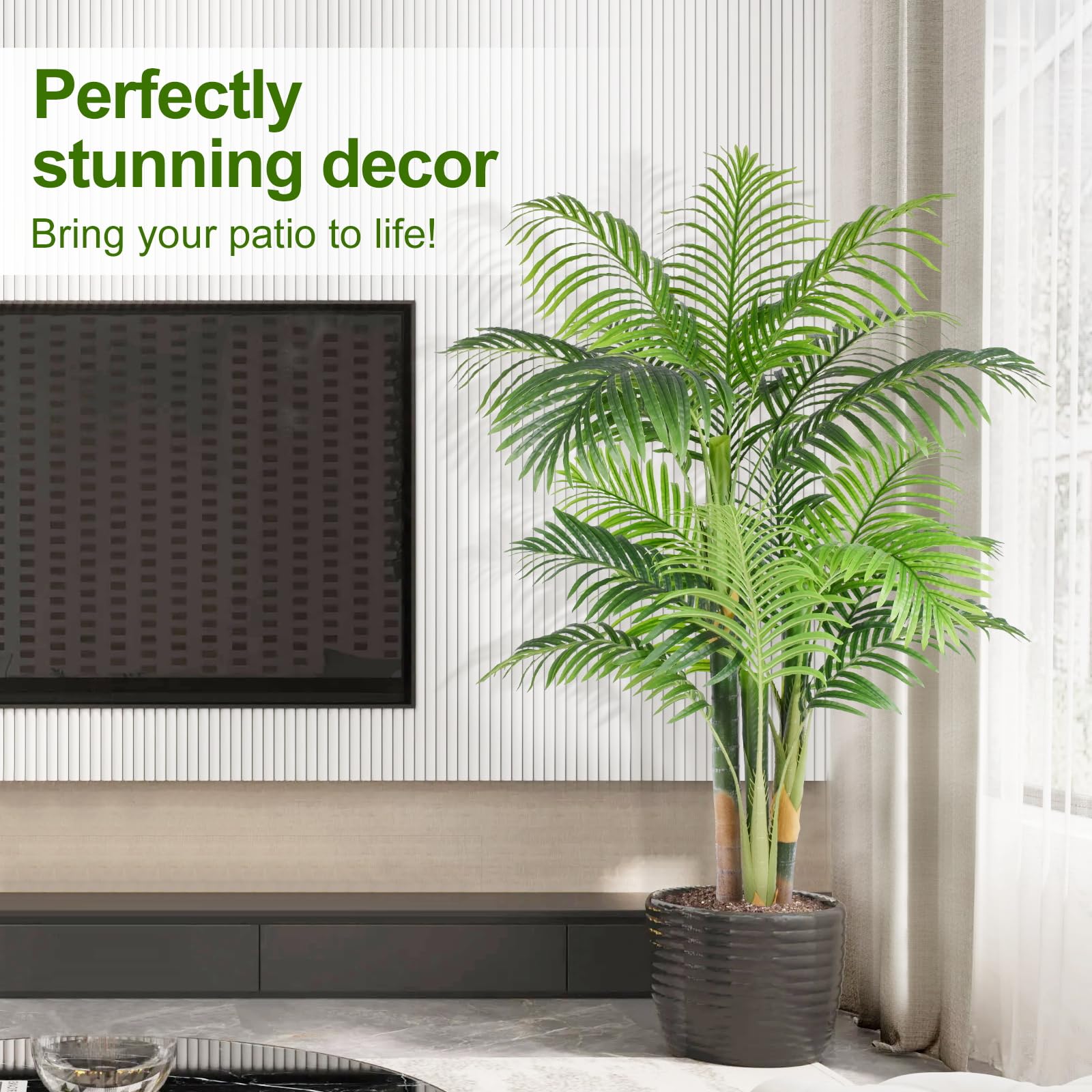 Keeplush patio palm decor ideal for poolside spaces and entertaining areas