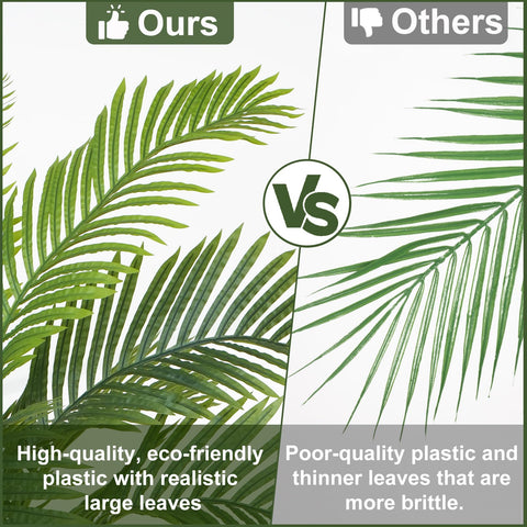 Keeplush Phoenix Palm Tree front-view highlights dramatic height for grand entrances.