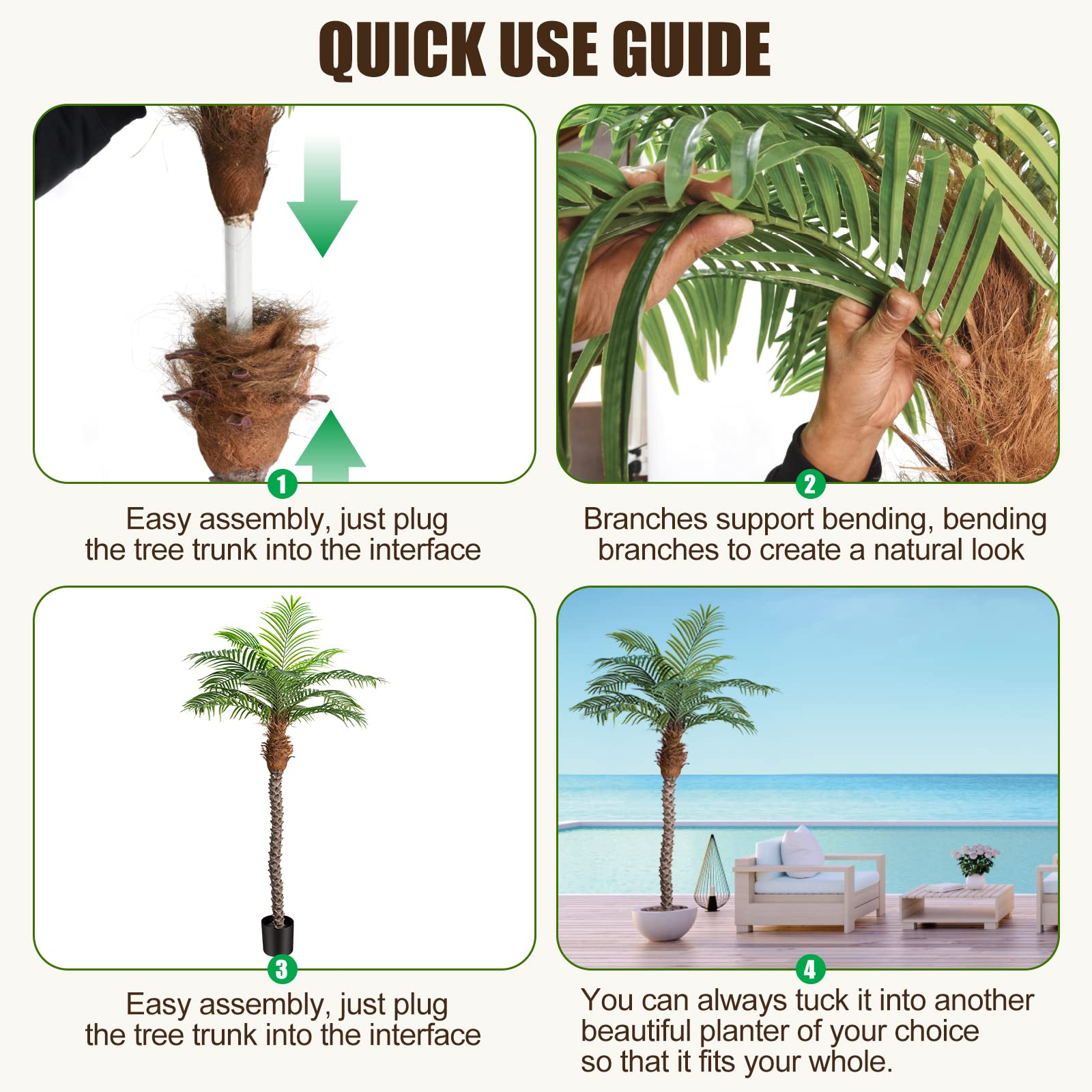 Keeplush Phoenix Palm Tree patio-decor-idea inspires outdoor styling.