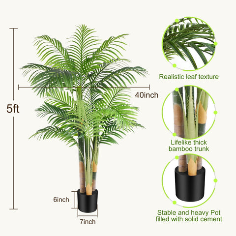 Keeplush tropical palm decor enhances living rooms with warm, inviting ambience