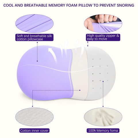 KeepMOV breathable ice silk pillowcase keeps the pillow cool and easy to wash.