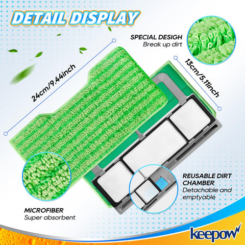 KeePow machine-washable pads allow convenient maintenance up to 100 cycles