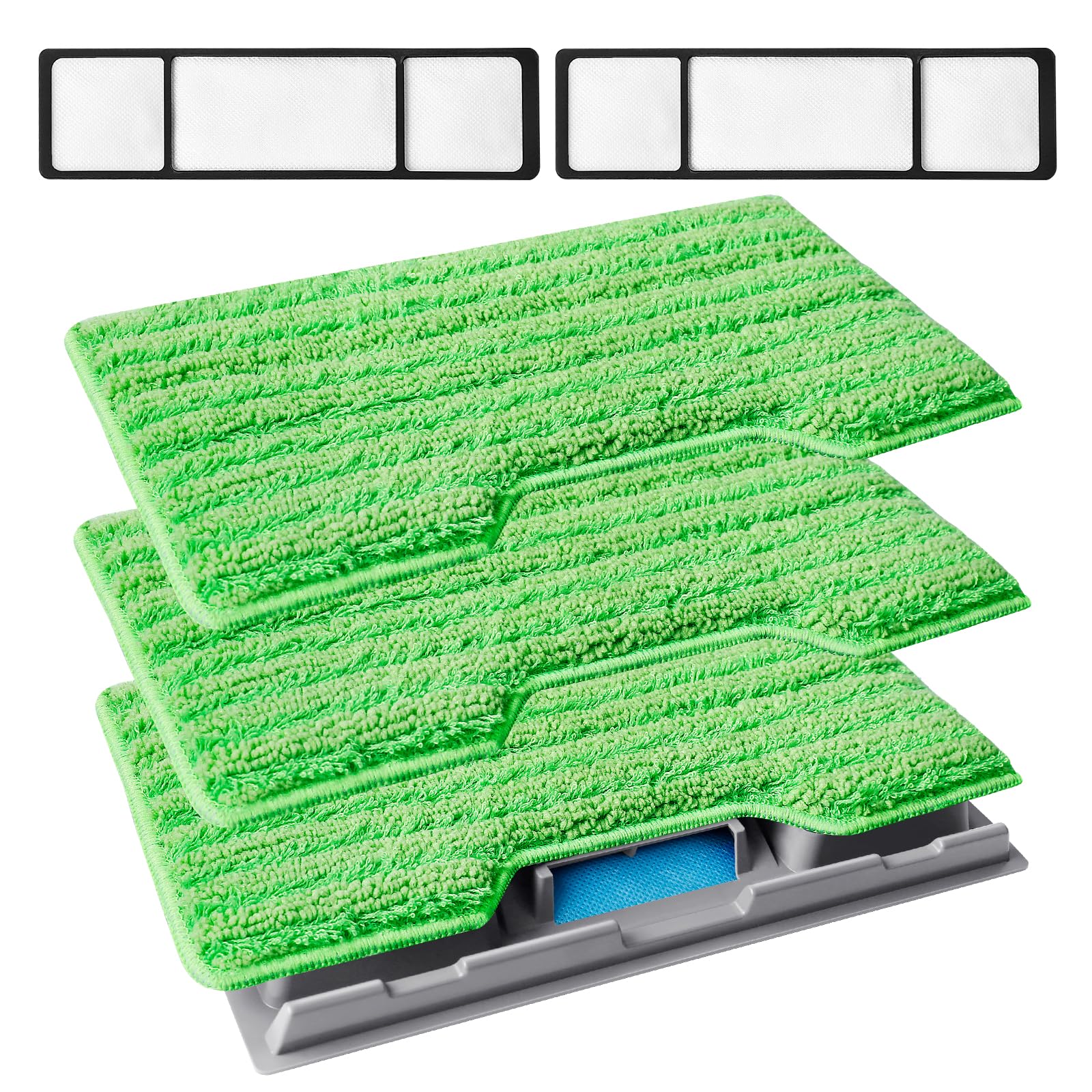 KeePow reusable mop pads compatible with Shark VM252 for quick, durable cleaning