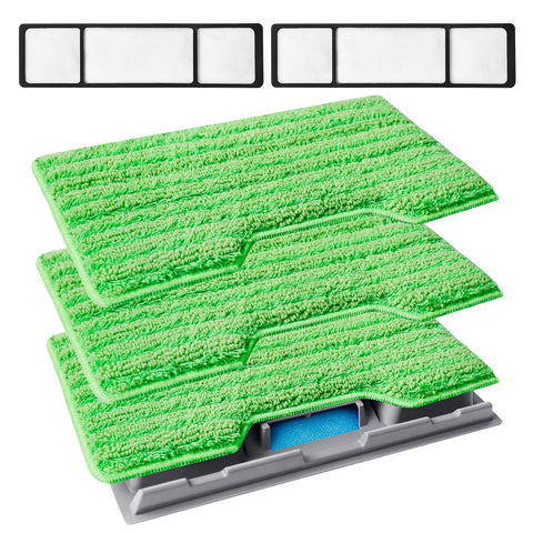 KeePow reusable mop pads compatible with Shark VM252 for quick, durable cleaning