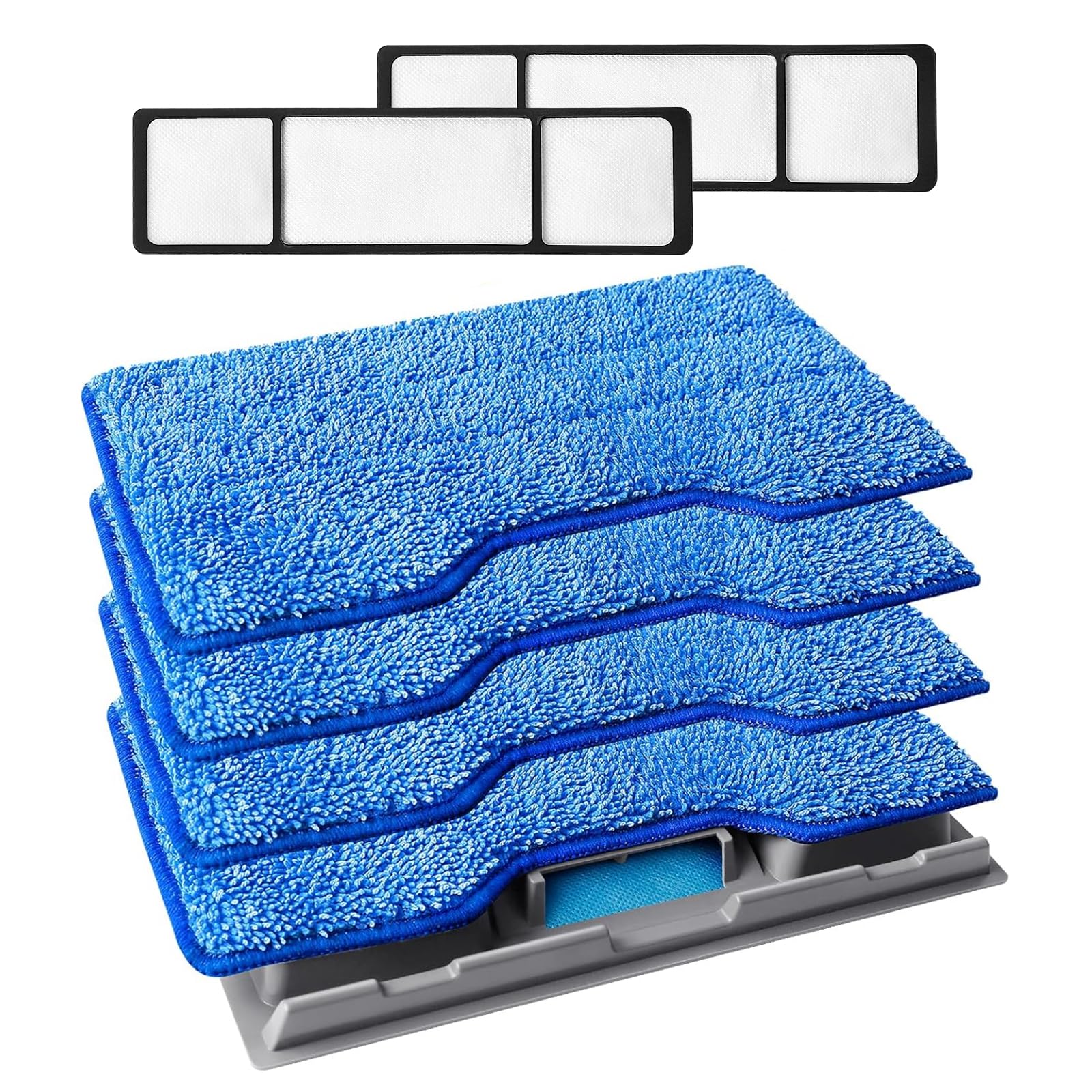 KEEPOW reusable mop pads for Shark VACMOP improve dirt pickup on hard floors.