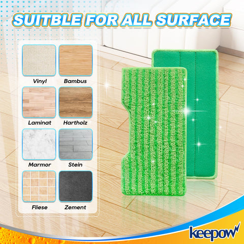 KeePow reusable pads save money and reduce waste on floor cleaning