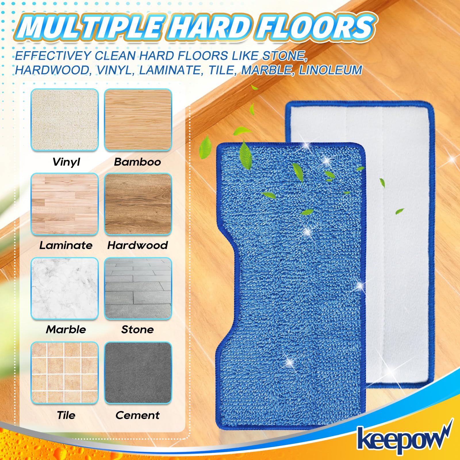 KEEPOW 6-month value pack saves money and reduces disposable pad waste.