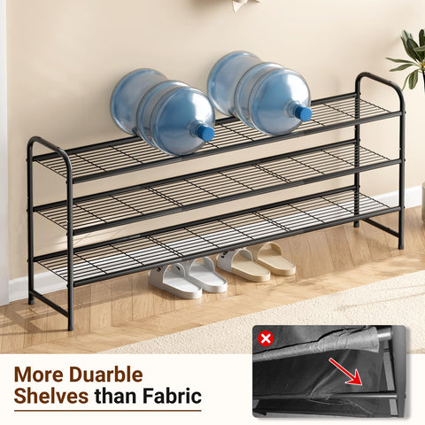 KEETDY stackable design demonstrates how two units create six tiers for small spaces.
