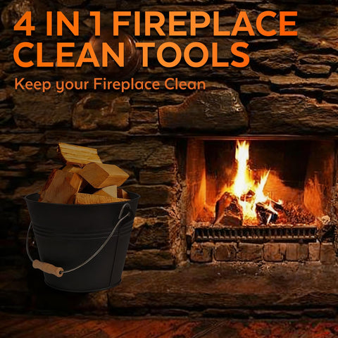 KEFIY multi-use fireplace tools set suitable for stoves and grills