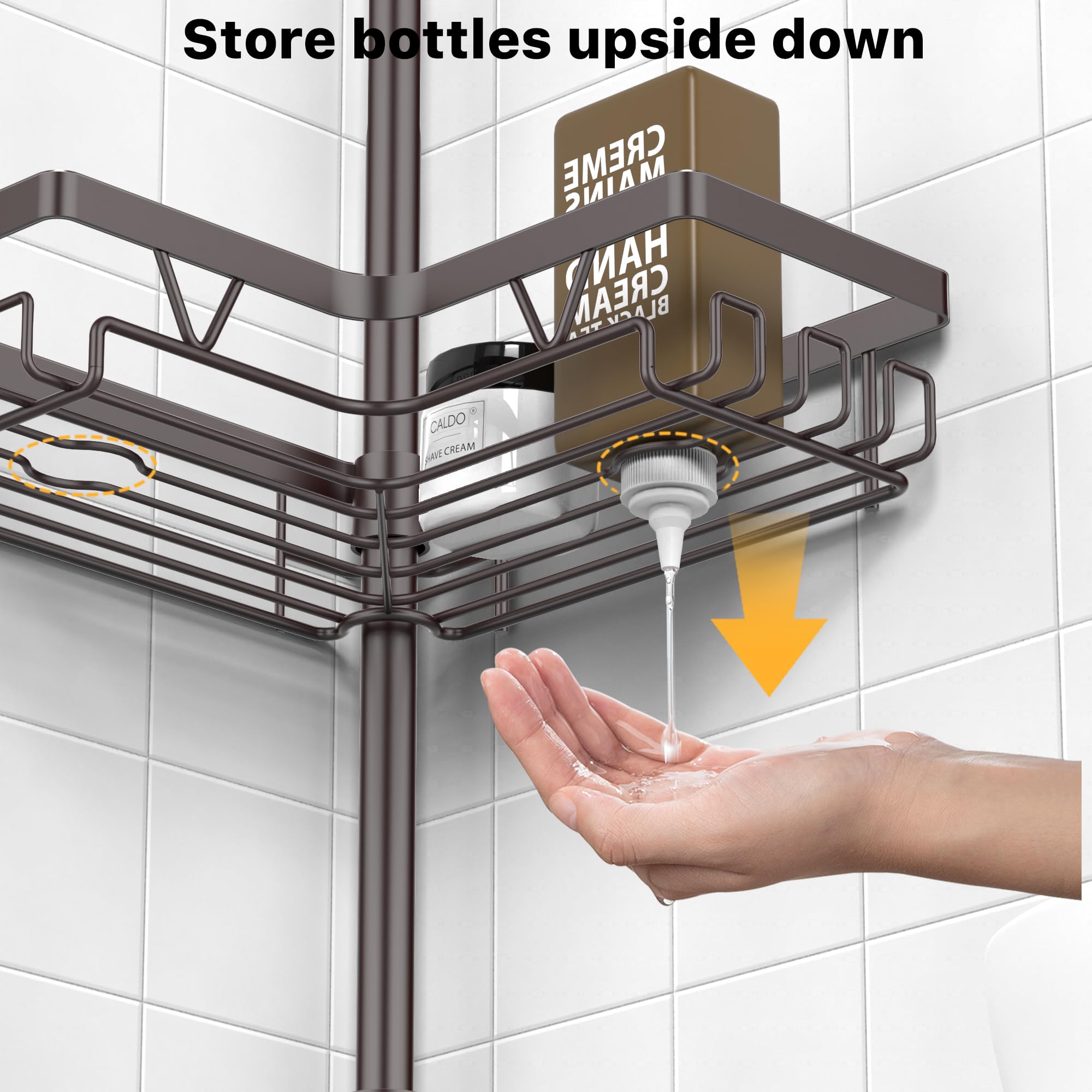 KEGII built-in toothbrush holder keeps daily essentials within reach
