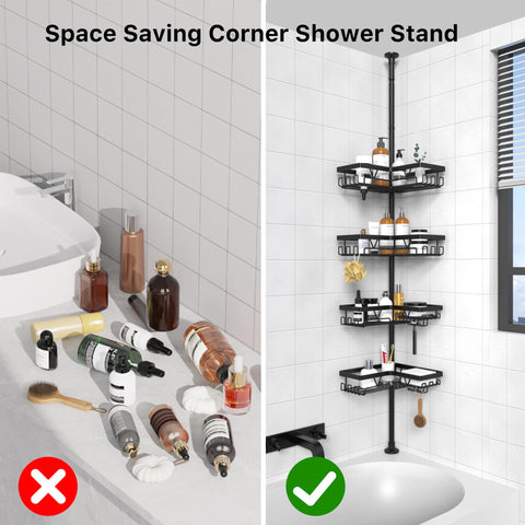 KEGII floor-to-ceiling design maximizes vertical bathroom storage.