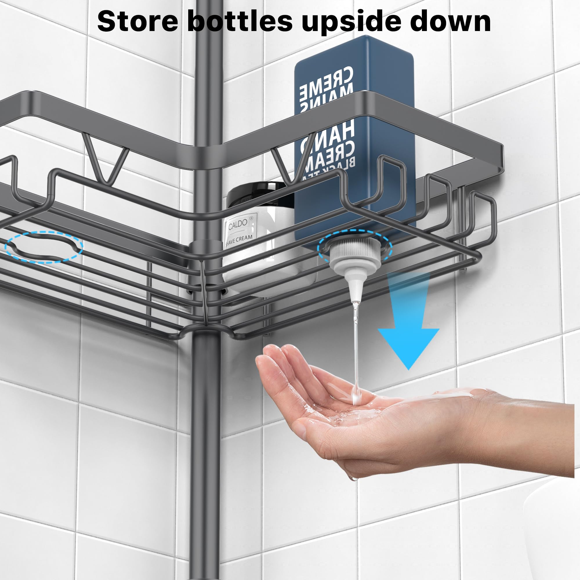 KEGII inverted slot drains gels quickly after squeezing.