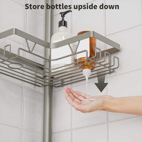 KEGII built-in soap holder in two baskets adds convenient washing routines.