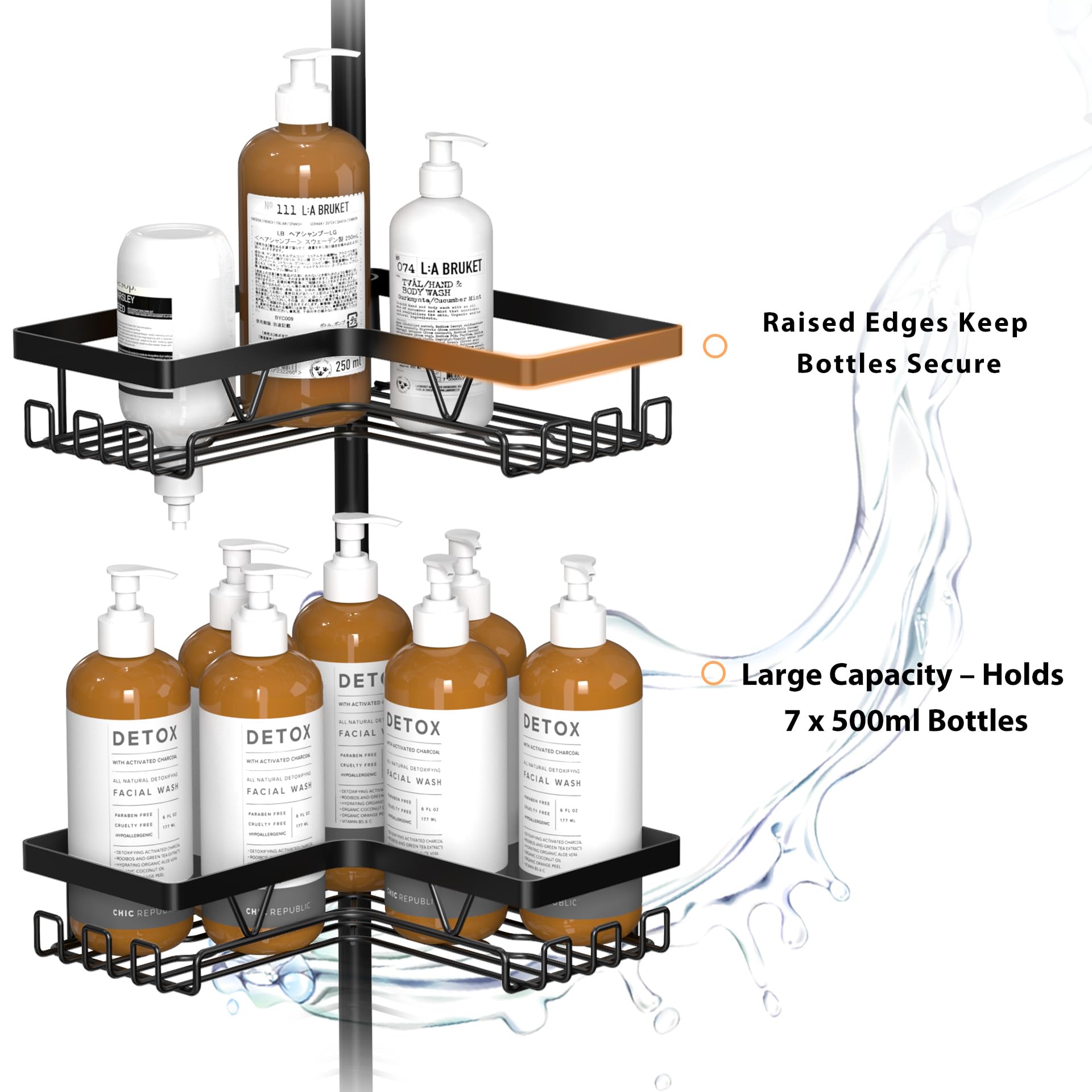 KEGII high fence keeps bottles upright and reduces spills