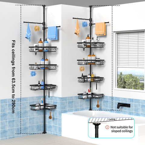KEGII open-frame shelves promote fast drying and easy cleaning
