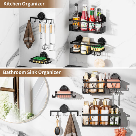 KEGII soap holder keeps bath products dry and accessible.